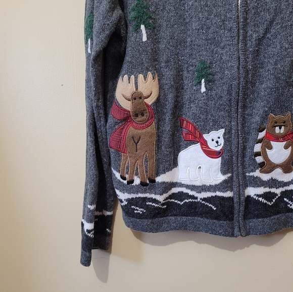 Holiday Lodge Christmas Cardigan Sweater - Picture 6 of 8
